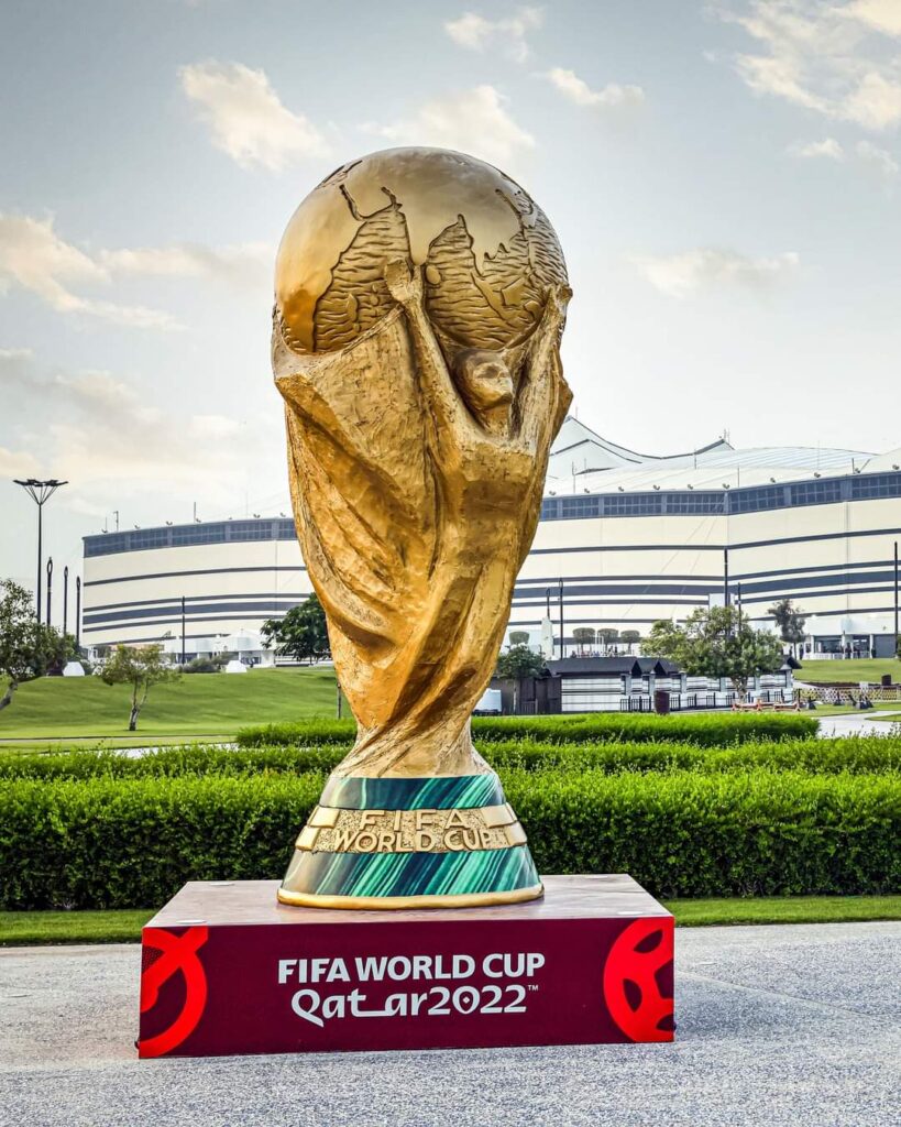 FIFA worldcup qatar 2022 statue